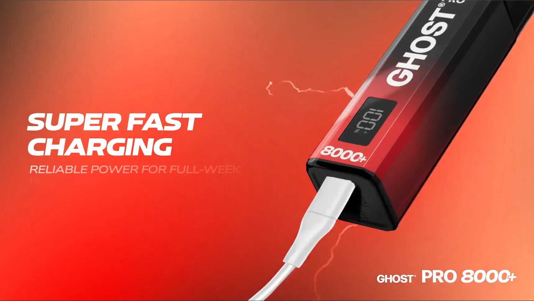 ghost pro 8000 charging