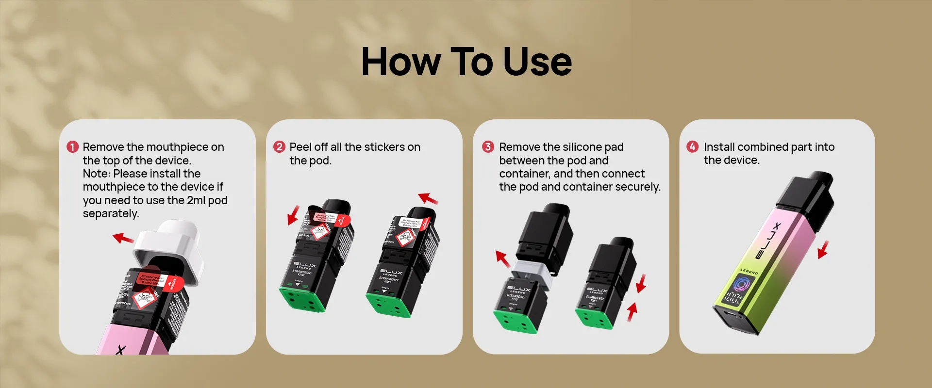 how to use elux legend 8000