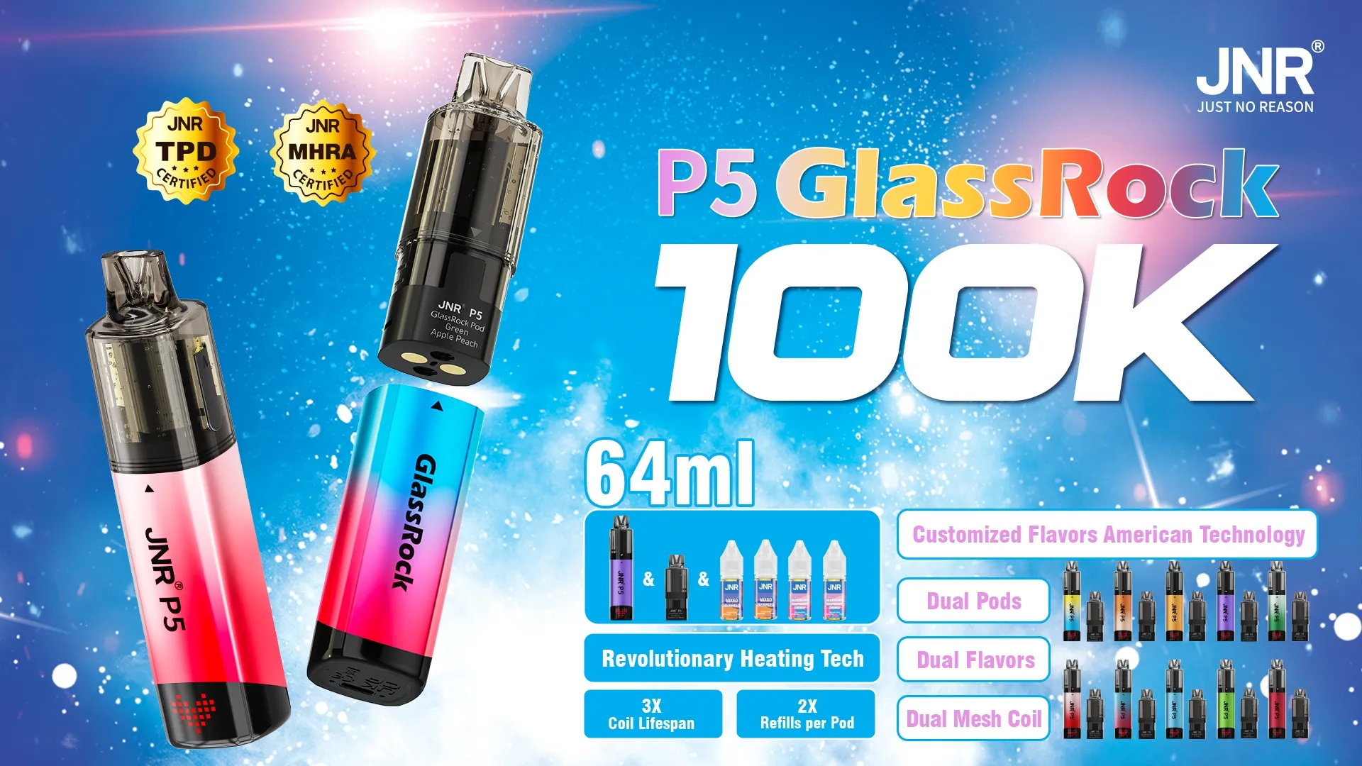 JNR P5 100k features