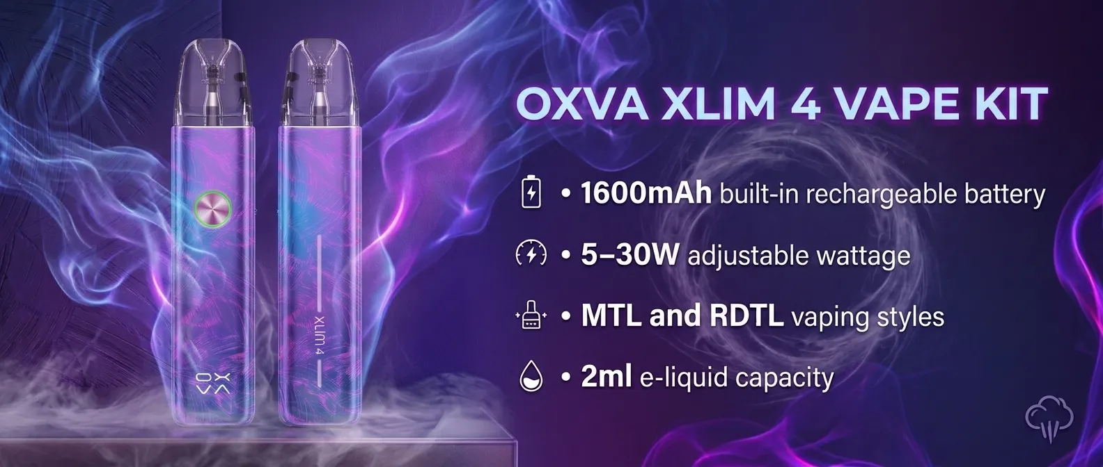 Oxva Xlim 4 Specification