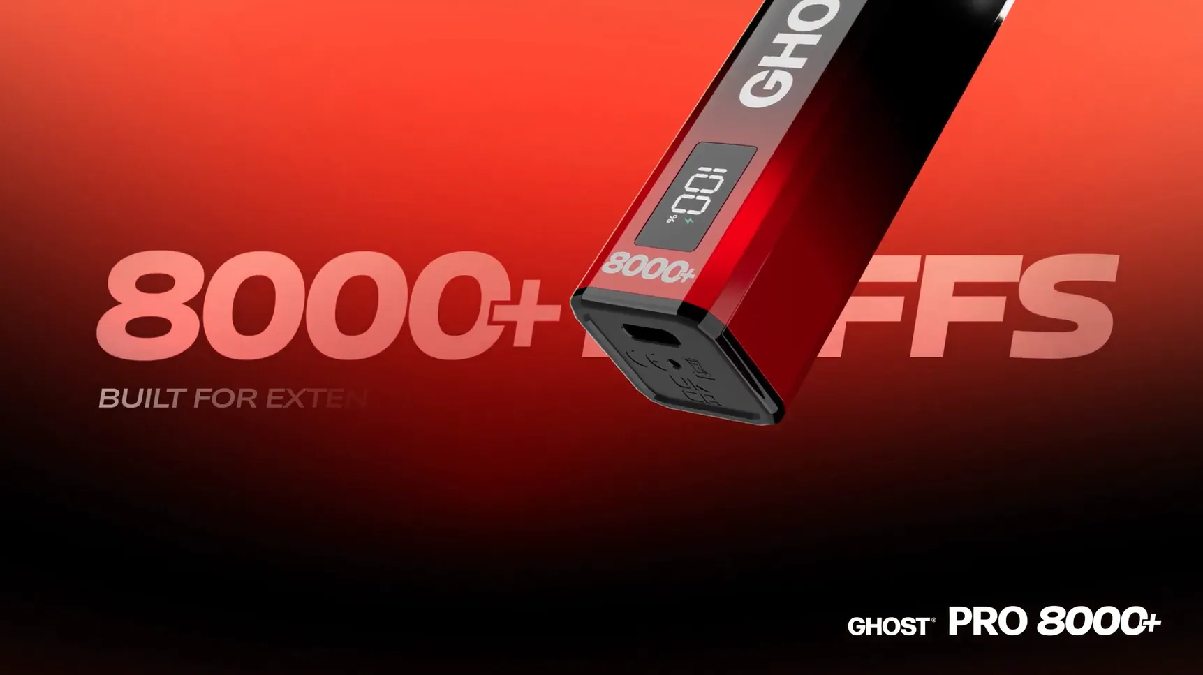 ghost pro 8000 puffs capacity