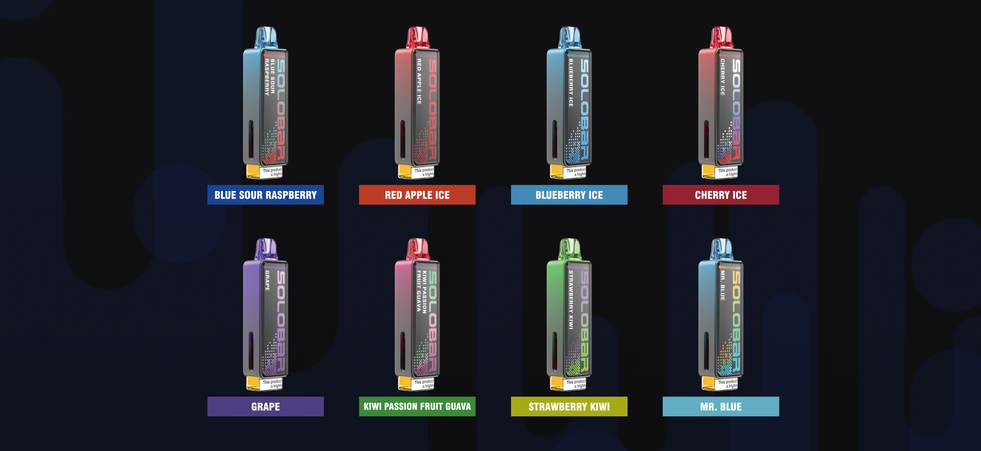 Solobar 30K Vape Kit Flavours