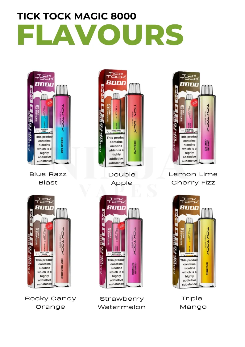 tick tock magic 8k flavours