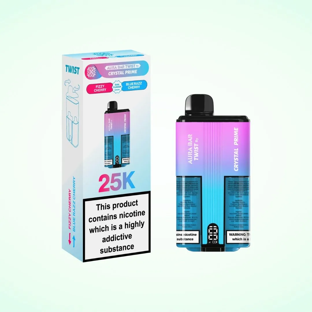 Aura Bar Crystal Prime Twist 25000 Prefilled Kit