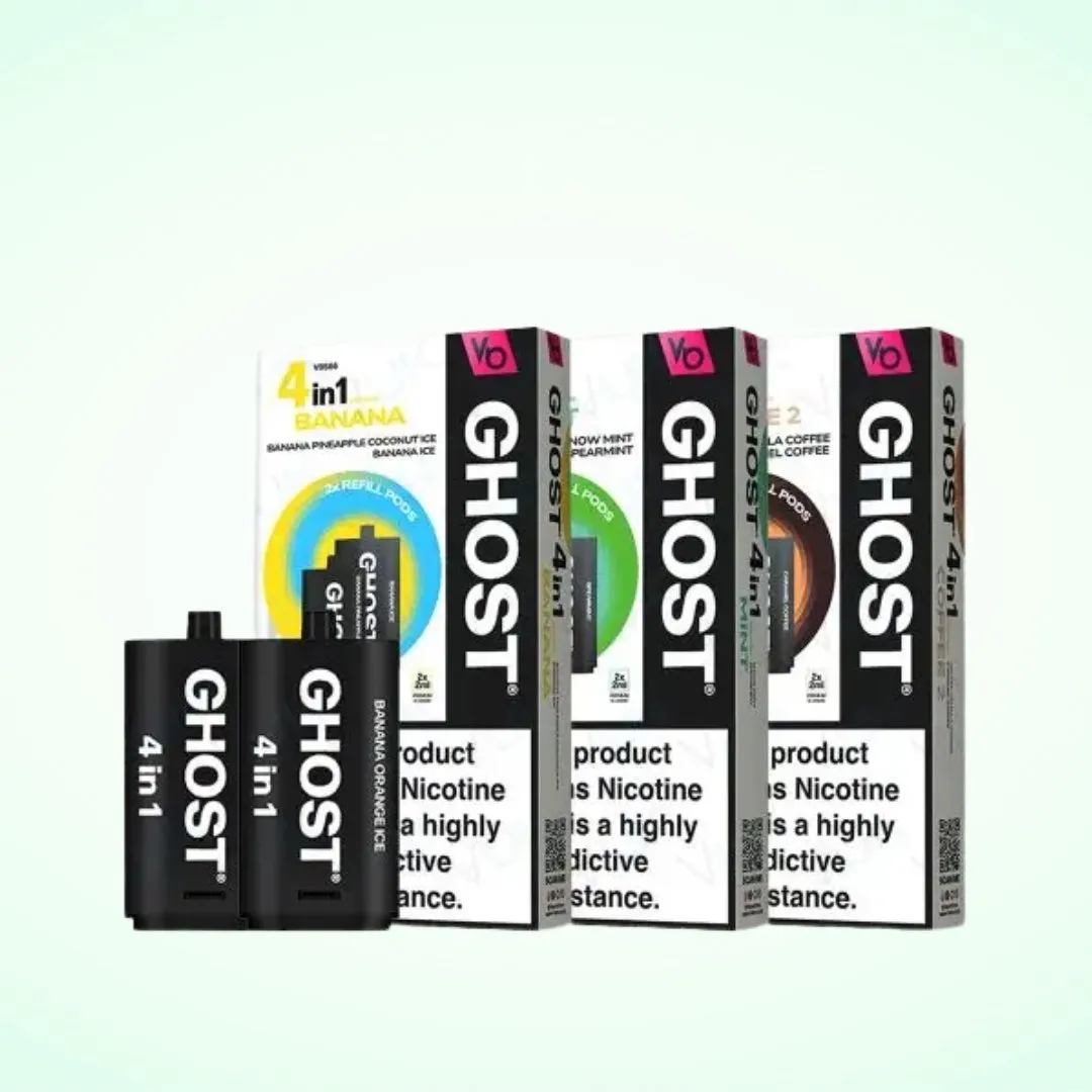 Ghost 4 in 1 Prefilled Pods