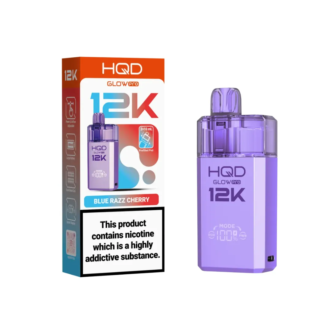 HQD Glow Pro 12K Puffs Prefilled Pod Kit